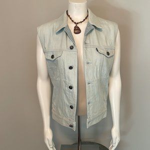 Levi's Made & Crafted $195 Levi Strauss & Co. Denim Trucker Sleeveless Vest